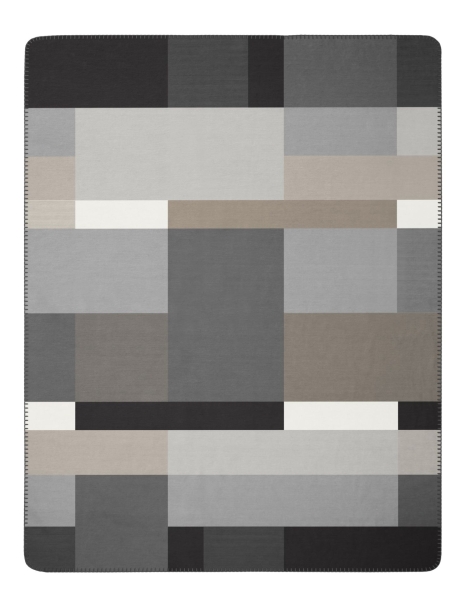 Biederlack Wohn- und Kuscheldecke 'Black Part' 150 x 200 cm Grau
